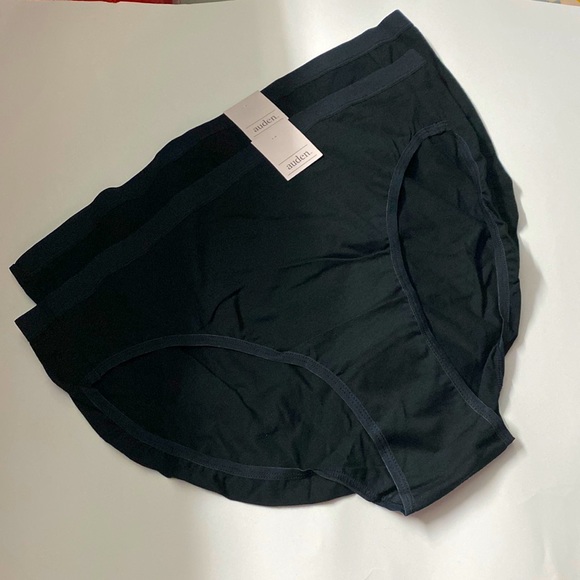2/$15 Auden Panties 2 Pair Size X-Large Black - Picture 1 of 4